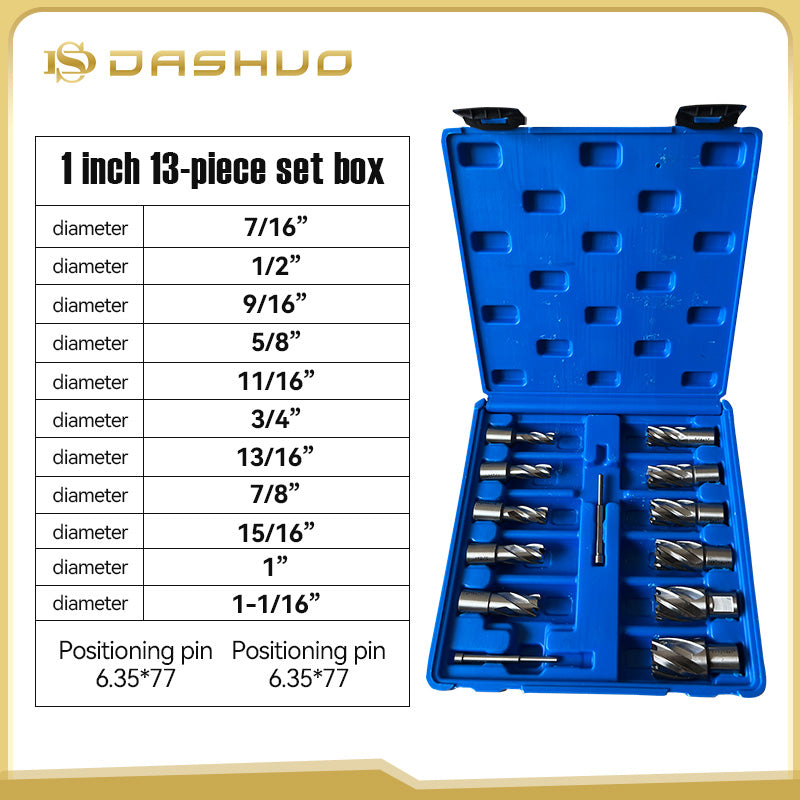 High-Speed Steel annular cutter Hollow Drill Bits, 12-65mm Diameter, Magnetic Drill & CNC Metalworking Tools - Precision Ground & Long-Lasting Sharpness