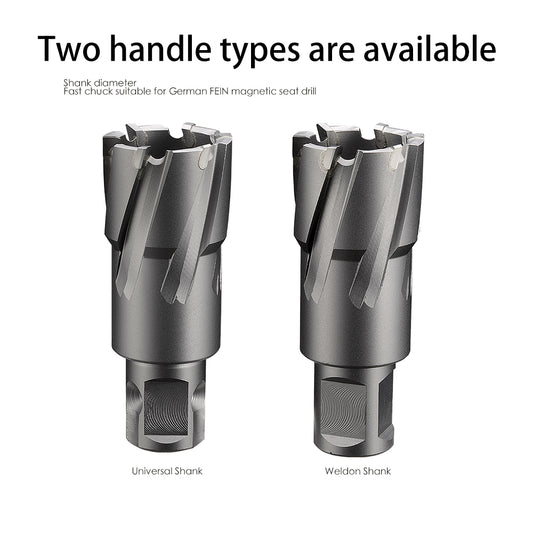 TCT Annular Cutter Tungsten Carbide Tipped Diameter 12-65mm Depth 35 for Magnetic