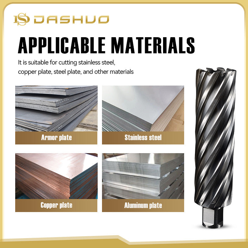 High-Speed Steel annular cutter Hollow Drill Bits, 12-65mm Diameter, Magnetic Drill & CNC Metalworking Tools - Precision Ground & Long-Lasting Sharpness