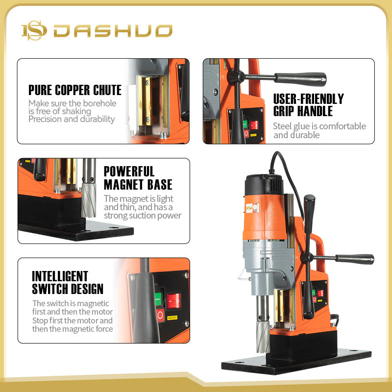 Magnetic Drilling Machines DS50Maximum drilling diameter 40mm 1500V Professional grade Adjustable Speed